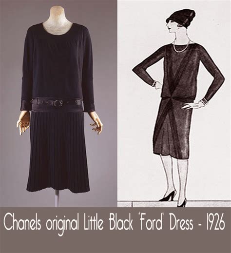 chanel little black ford dress original design|who created the little black dress.